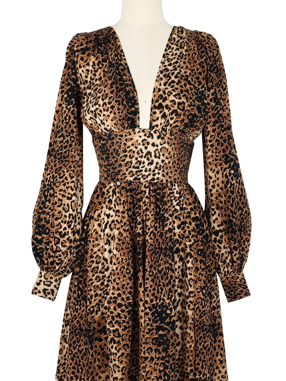 Trashy Diva Bianca Leopard Dress, retro, vintage vibes, Hollywood 1940's glam - Picture 3 of 15